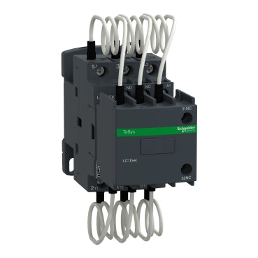 Capacitor Duty Contactor, 3P, 12.5 kVAR @ 415V, AC-6b, 230VAC Coil, With Pre-Charge Resistors, TeSys D – Schneider Electric LC1DFKP7