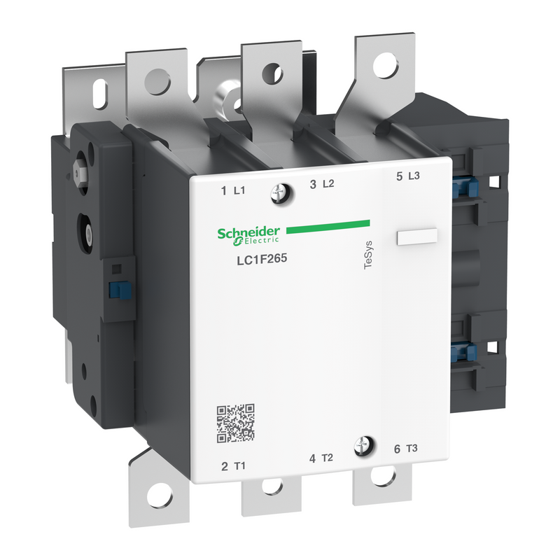 Contactor, 3P, 3NO, 265A (AC-3), Up to 440V, 230VAC Coil, TeSys F – Schneider Electric LC1F265P7