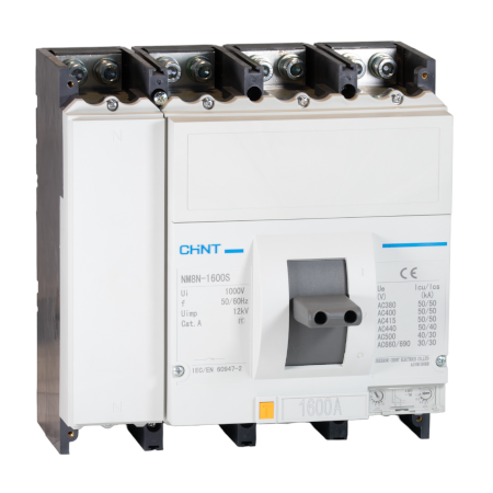 CHINT NM8N-1600S TM1250 4P MCCB – 1250A, 4-Pole, Thermal Magnetic, Fixed Type