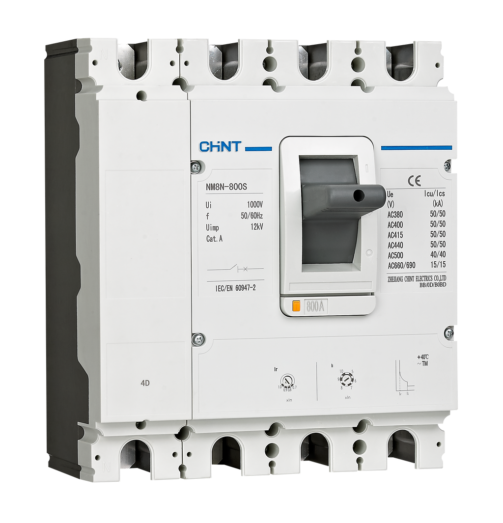 CHINT NM8N-1600S TM1250 4P MCCB – 1250A, 4-Pole, Thermal Magnetic, Fixed Type