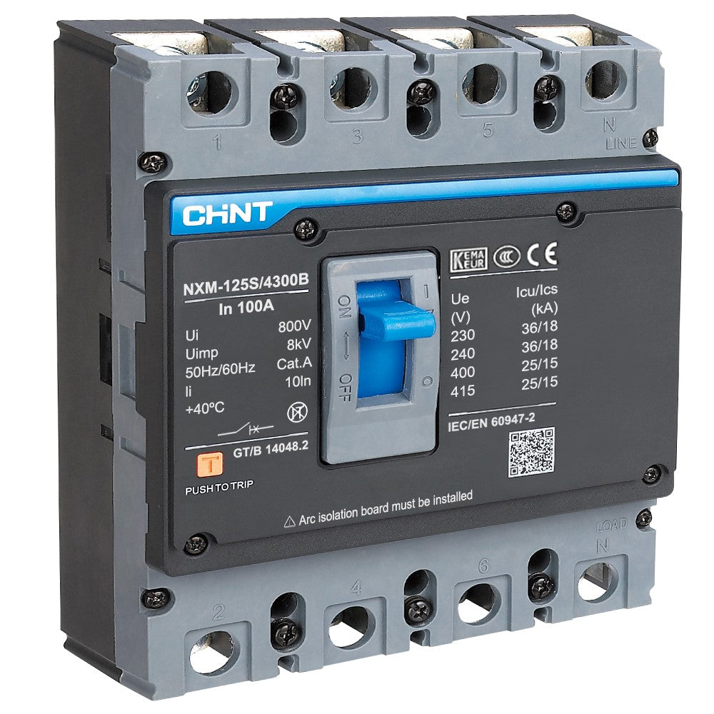 CHINT NXM-1000H/3300 MCCB – 1000A, 3P, 50kA Molded Case Circuit Breaker