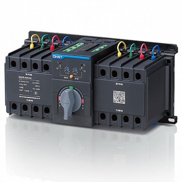 CHINT NXZB-63H/4C 63A D63 4-Pole Automatic Transfer Switch – Compact, Intelligent, 400V, CE Certified