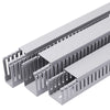 Grey Slotted Trunking 30×30 mm – 2 Meters per Piece | Cable Management Solution