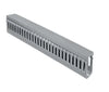 Grey Slotted PVC Cable Trunking 80 × 45 mm – 2 Metre Length