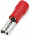 FDD1.25-187 Female Quick Disconnect Terminal – 0.5–1.5 mm² (22–16 AWG), Red Vinyl-Insulated