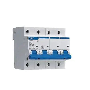 Chint NXB-125 4P C125 Miniature Circuit Breaker – 125A, 10kA Breaking Capacity, Type C Curve, 4 Pole MCB for Maximum Load Three-Phase + Neutral Protection