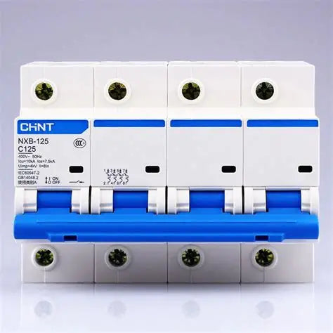 Chint NXB-125 4P C125 Miniature Circuit Breaker – 125A, 10kA Breaking Capacity, Type C Curve, 4 Pole MCB for Maximum Load Three-Phase + Neutral Protection