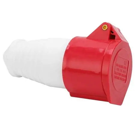 16A 4-Pin Industrial Socket | IP44 | 3P+E Wall or Panel Mount Socket