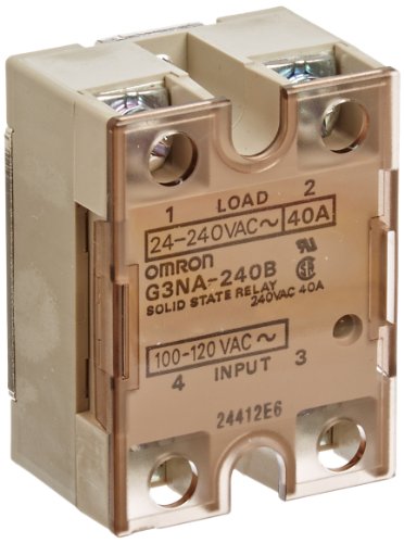Omron G3NA-240B-UTU 40A Solid State Relay DC5-24V Control 19-264VAC Load Zero-Cross SPST-NO SSR