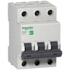 Schneider Electric EZ9F56306 Easy9 3-Pole 6A Miniature Circuit Breaker – C Curve, 6kA, IEC 60898-1