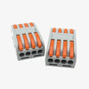 PCT-224 Quick Connector Terminal 4 In-4 Out Lever Wire Connector