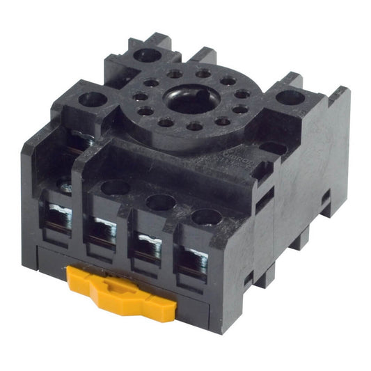 Omron PF113A-E DIN Rail 11-Pin Relay Socket Base 10 A With Screw Terminals