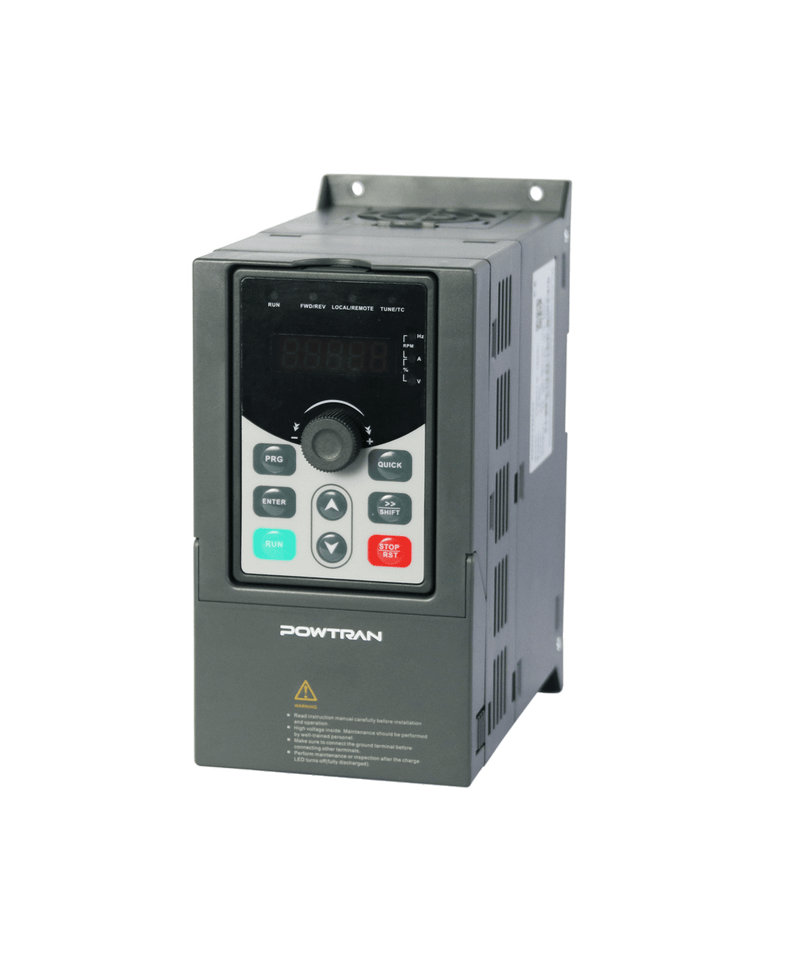 POWTRAN PI550-1R5G1 1.5kW VFD – 220V Single Phase Input to 220V Three Phase Output Variable Frequency Drive