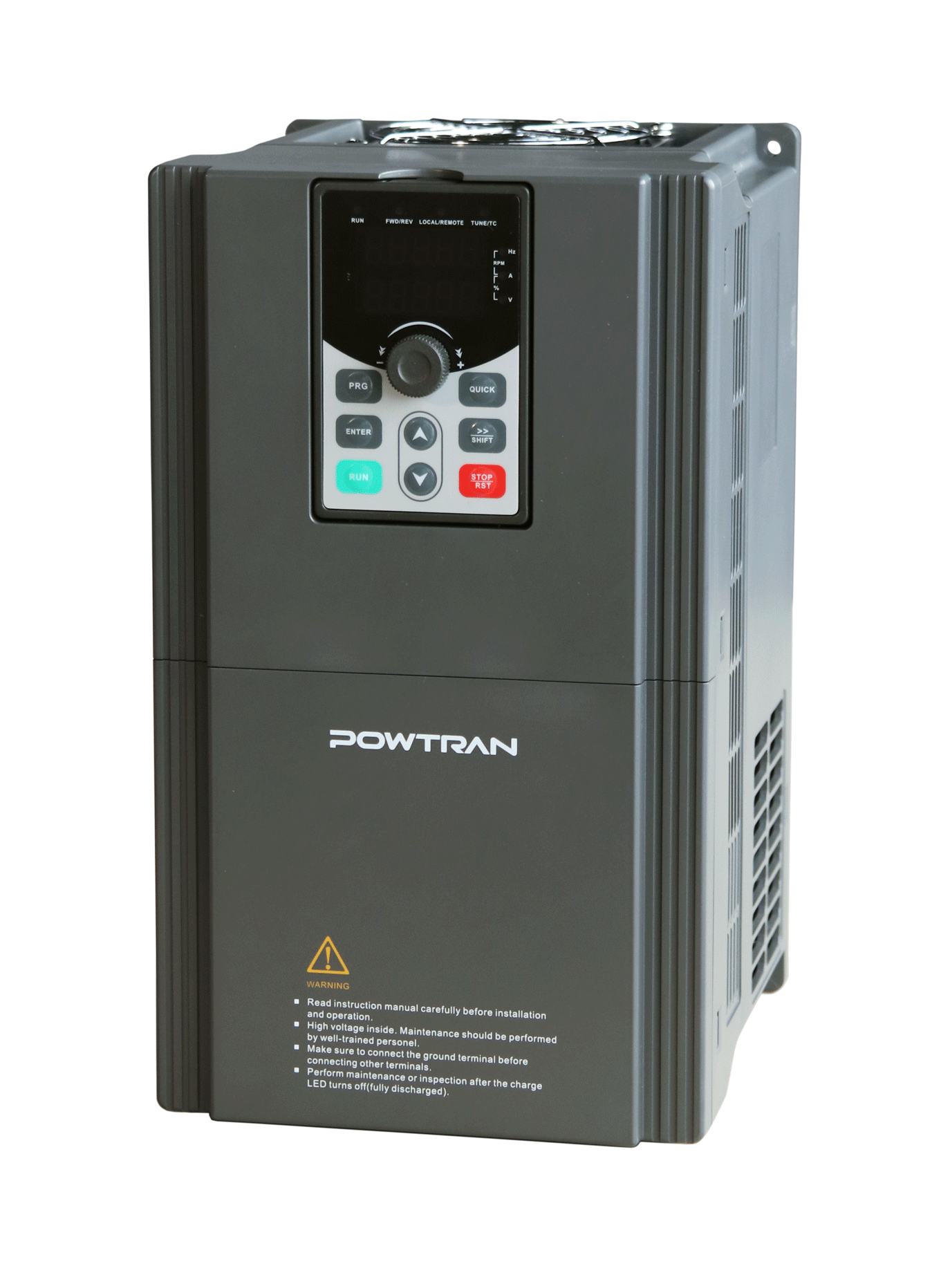 POWTRAN PI550-004G1 4kW VFD – 220V Single Phase Input to 220V Three Phase Output Variable Frequency Drive