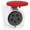 Schneider Electric PKF32F435 PratiKa Industrial Socket – 32A, 3P+N+E (5-Pin), 400VAC, IP44, Angled Panel Mount