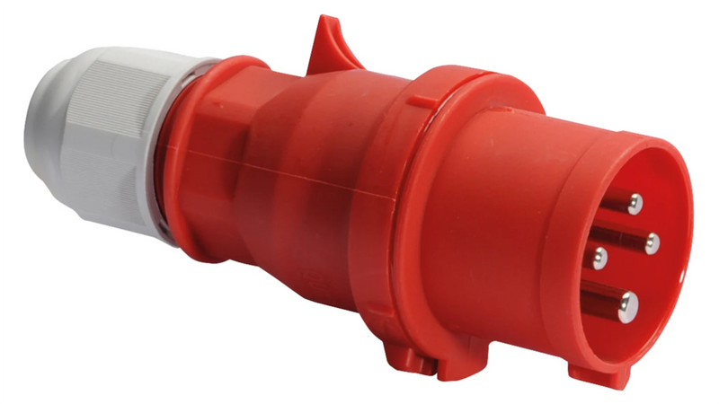 IP44 Industrial Plug 4×32A 380/415V 4-Pin 0241