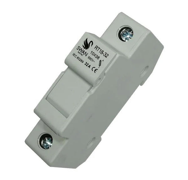 10×38mm DIN Rail Fuse Holder