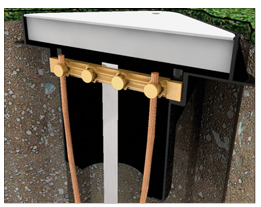 AT-020H Copper Earth Pit Bonding Bar – Reliable Grounding Solution