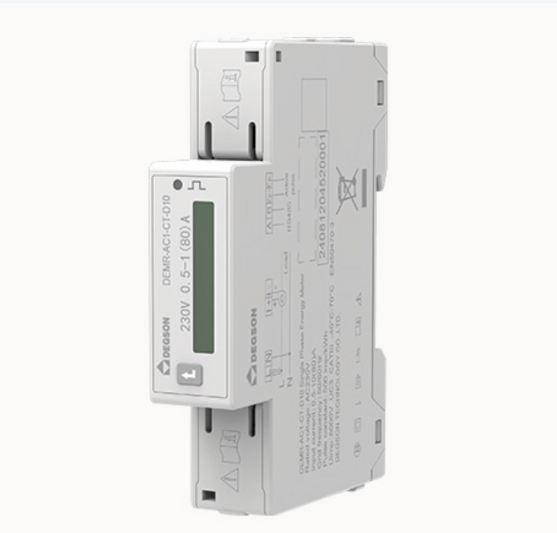 DEGSON DEMR-AC1-CT-D10 DIN Rail Energy Meter – With CT, 10A, AC, kWh Measurement