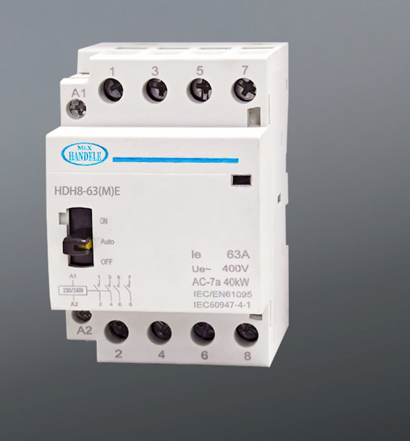 HDH8-40ME/4P Contactor 40A 4P 2NO2NC 230VAC Manual Override