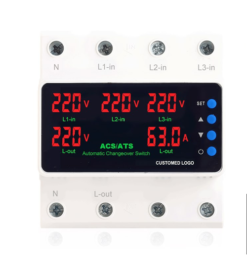 GPS6-N3VA2 63A 3-Phase Over/Under Voltage & Current Protection Monitoring Relay
