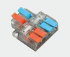 PCT-5224 Transparent Quick Connector Terminal 2 In-4 Out Lever Wire Connector