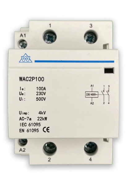 HDH8-100E Contactor 100A 2P 1NC1NO 230VAC