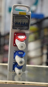 Angled view of industrial distribution board sockets