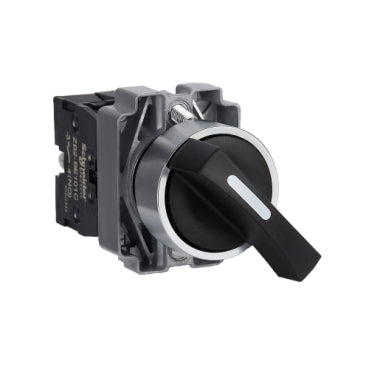 2 Position Selector Switch – XB2-BD21, Maintained Type, 22mm, Black Handle