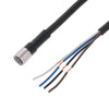 Omron XS3F-M8PUR4S2M 2 m M8 4-Pin PUR Sensor/Actuator Cable Female Straight IP67