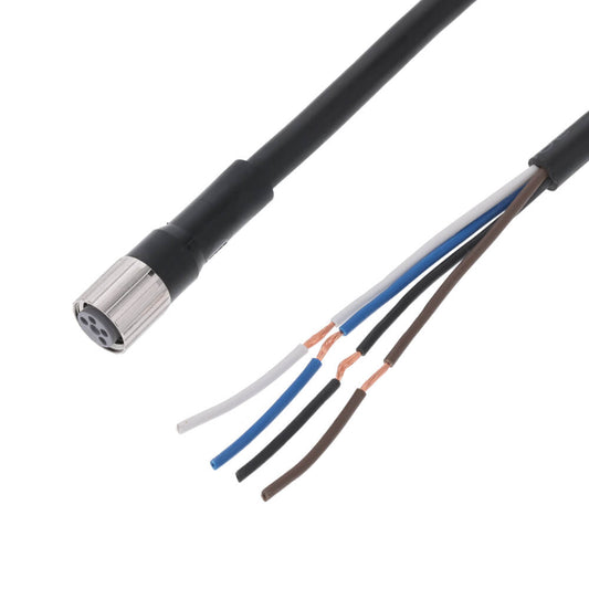 Omron XS3F-M8PUR4S2M 2 m M8 4-Pin PUR Sensor/Actuator Cable Female Straight IP67