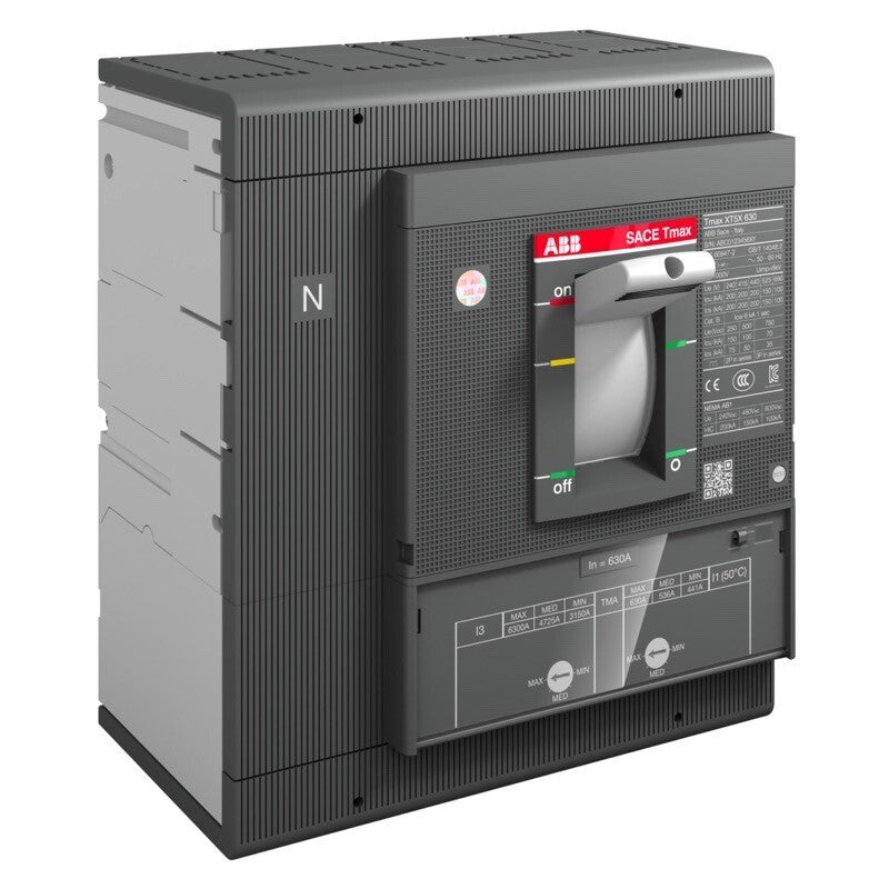 ABB A2B 250 200 A 4-Pole MCCB 1SDA066557R1 – Thermo-Magnetic TMF (200-2000 A), Fixed Front-Terminal