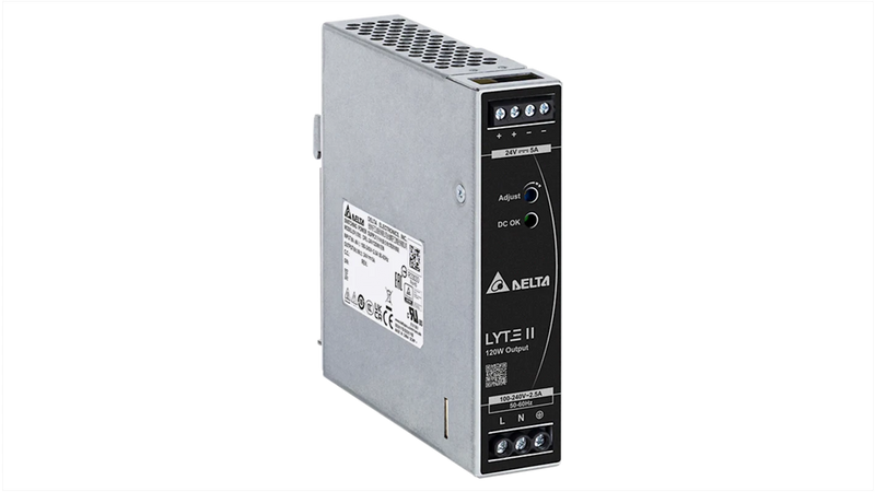 Delta DRL-24V120W1EN – 24V DC 120W 5A DIN Rail Power Supply