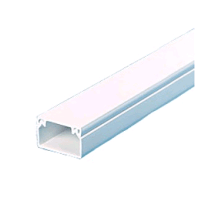 SUIMING White PVC Wall Trunking — 25 × 16 mm × 2900 mm, 0.72 mm Thickness, Electrical Cable Management Trunking for Surface Wiring