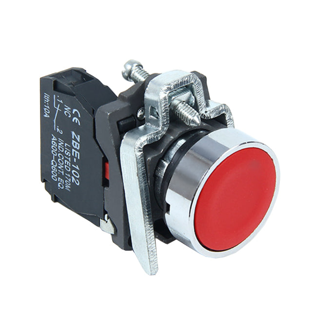 Red Push Button – Momentary Type