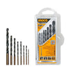 Ingco 8-Piece HSS Twist Drill Bit Set AKDB0801 – DIN 338, 118° Point Angle, Sizes: 2, 3, 3, 4, 4, 5, 6, 8 mm, for Metal, Wood & Plastic