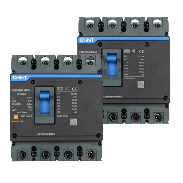 CHINT NXM-400S/4300 MCCB – 400A, 4P, 36kA Molded Case Circuit Breaker