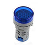 UNO Blue Indicator Light with Digital Voltage Display – 220VAC, 22mm