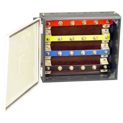 200 A Copper Busbar Chamber (3-Phase + Neutral) – High-Current Distribution Enclosure