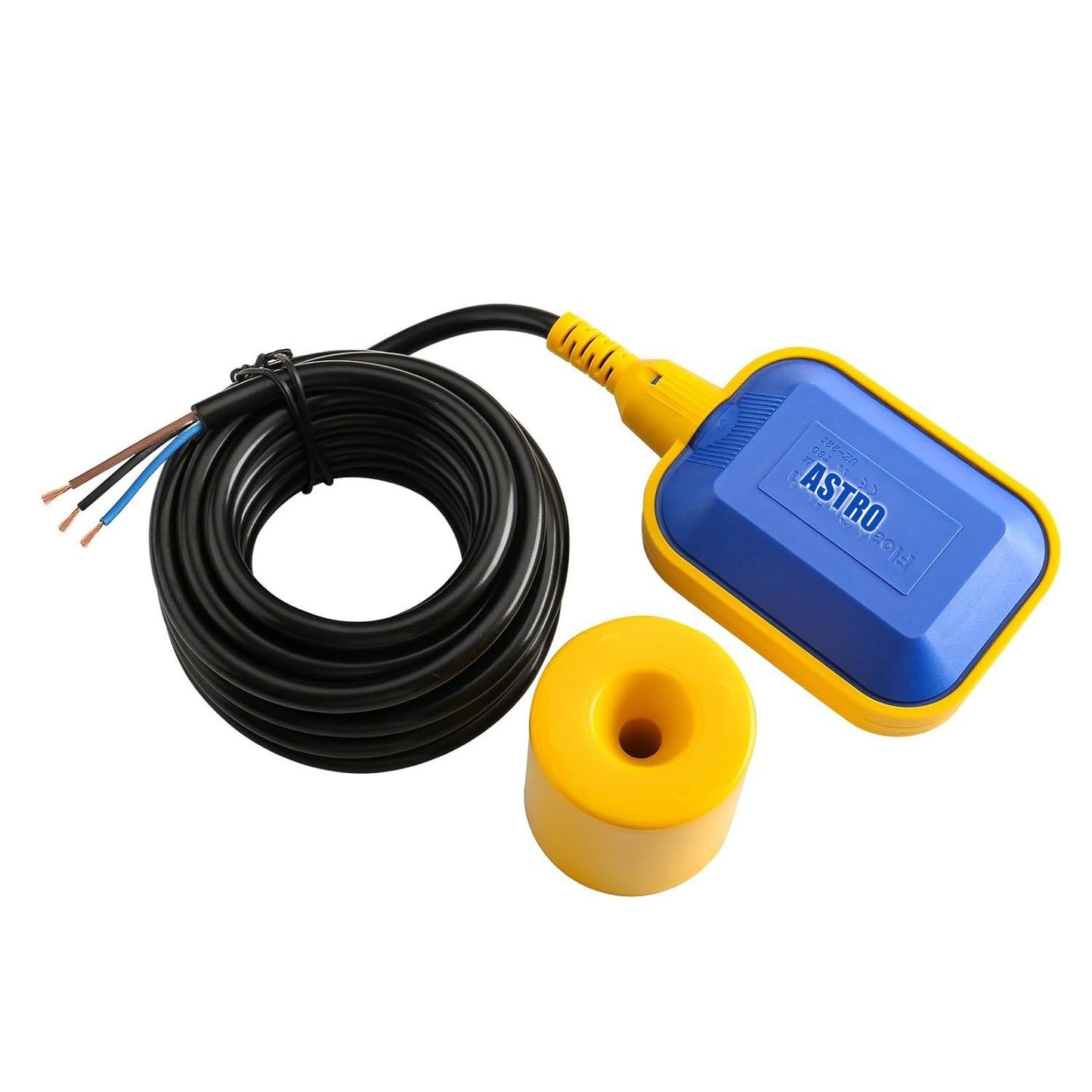 Float Switch – 10 Metres Cable, 0.46 mm² (0.50 mm² nominal)