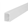 SUIMING White PVC Wall Trunking — 75 × 50 mm × 2900 mm, 1.2 mm Thickness, Heavy-Duty Electrical Cable Management Trunking for Surface Wiring