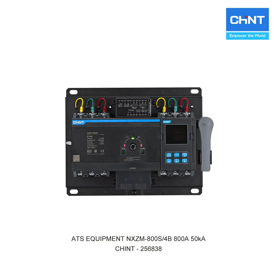 CHINT NXZM-800S/4B 800A 4-Pole Automatic Transfer Switch – Industrial Grade, 400V, CE Certifie