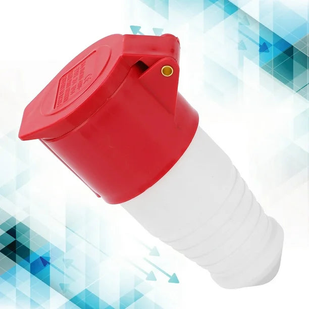 16A 4-Pin Industrial Socket | IP44 | 3P+E Wall or Panel Mount Socket