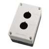 Push Button Station 2 Hole – Surface-Mount Enclosure for 2 Push Buttons, Selector Switches or Pilot Lights
