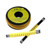 EC-J Flat Type Cable Marker Number 0-9 (100pcs per strip)