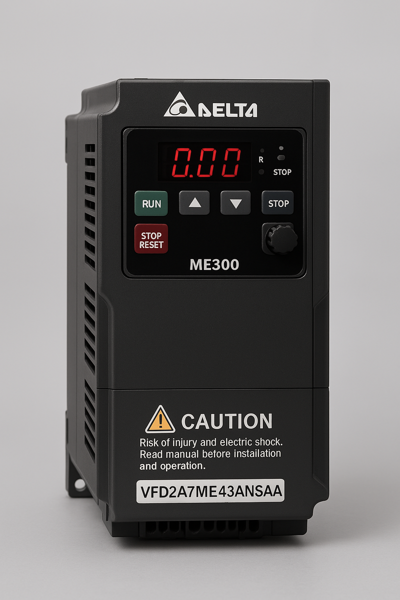 Delta VFD17AME43ANNAA – 10 HP (7.5 kW) Compact Vector Control Drive