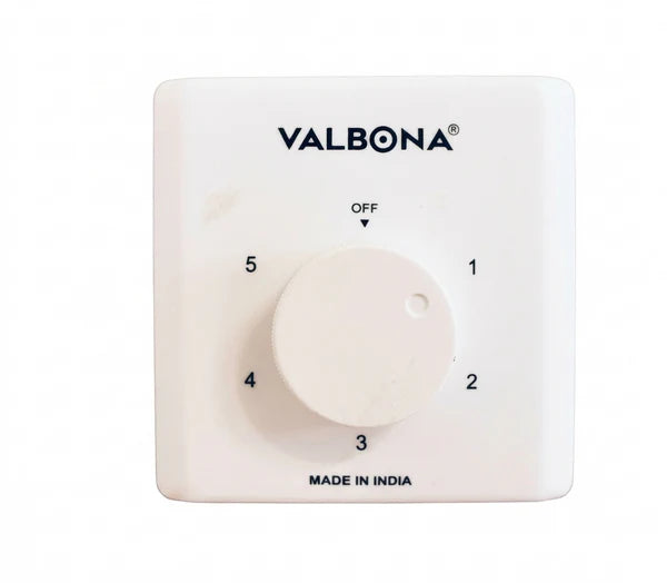 Valbona VRG-1 Fan Regulator – 3" × 3" – Ceiling Type Speed Controller