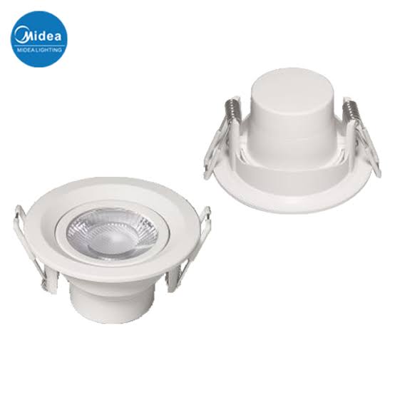 Midea SP03W-3000K 3W LED Recessed Spotlight – 3000K Warm White, 220–240V~50/60Hz, Energy-Saving Ceiling Fixture