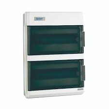 Consumer Unit, Distribution Board – CHINT DB4-24S, Single Row, 24-Way MCB Housing, Plastic Enclosure, IP40, DIN Rail Mount, Part No. 446252
