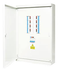 Chint NX9-4G 4-Way Three Phase Distribution Board, Flush Type Metal Enclosure, Complete with 3P 100A/125A Switch Disconnector Incomer & Chint NXB-63 1P MCB Outgoers